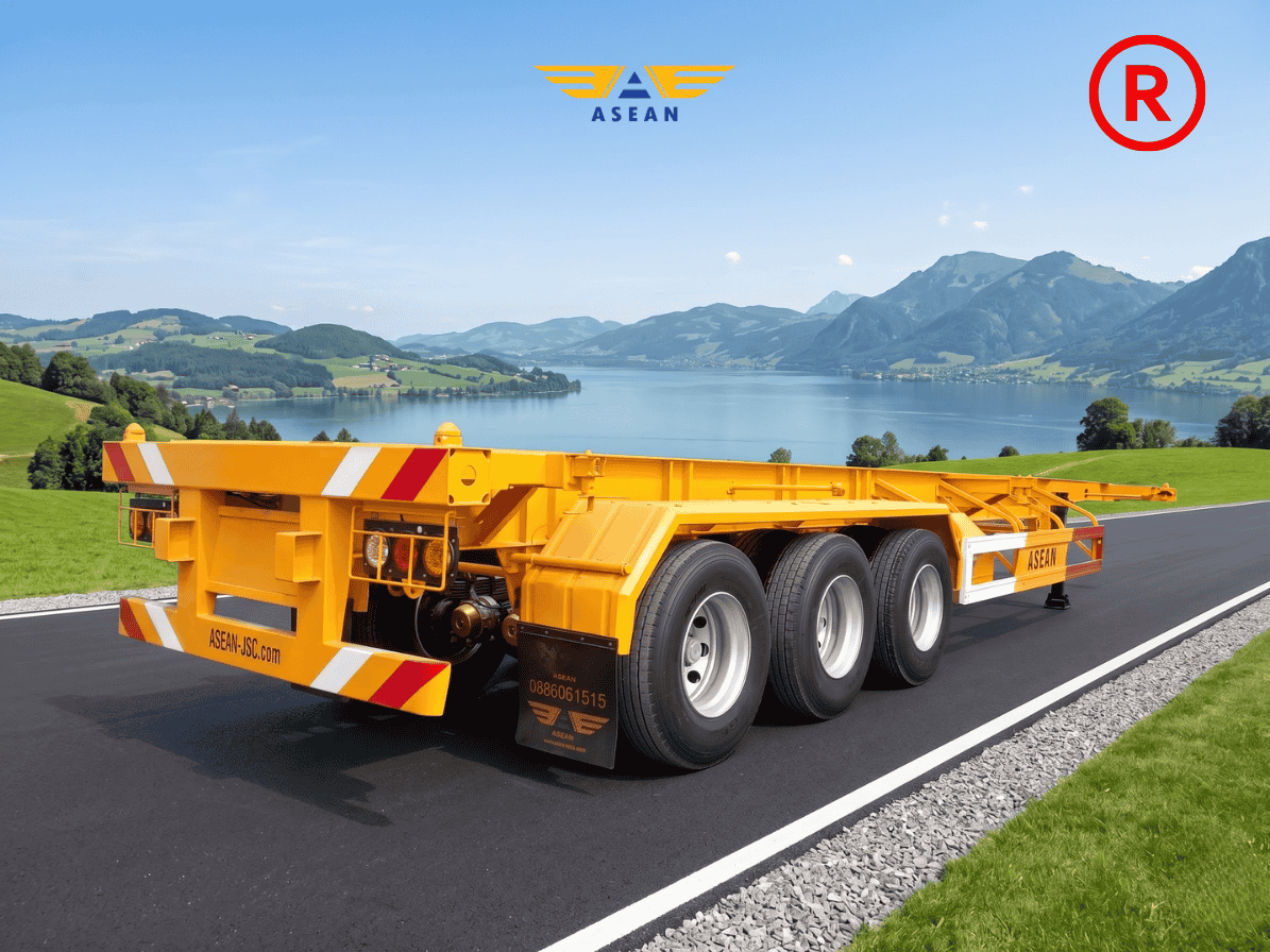 Sơ mi rơ moóc xương 45 feet 3 trục S453-T4 ASEAN