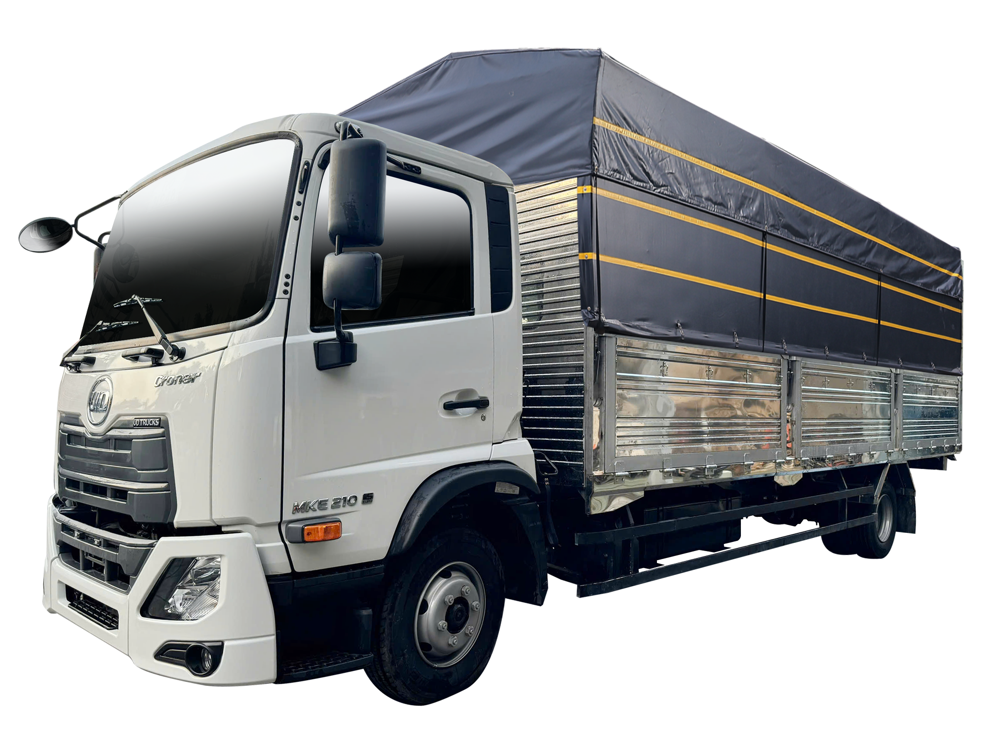 XE TẢI UD TRUCKS MKE 210 THÙNG MUI BẠT 6.8M WB5500 CDN